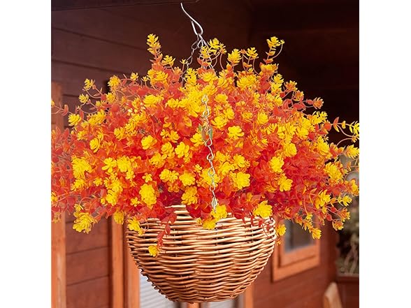 Grunyia Artificial Fall Flowers -Orange