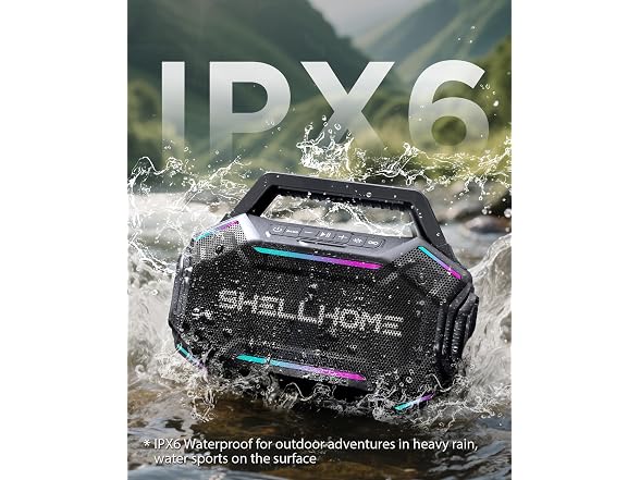 80W Bluetooth 6.0 Outdoor Speakers