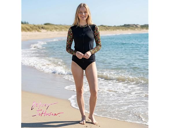 Betsey Johnson Womens Rash Guard Shirt