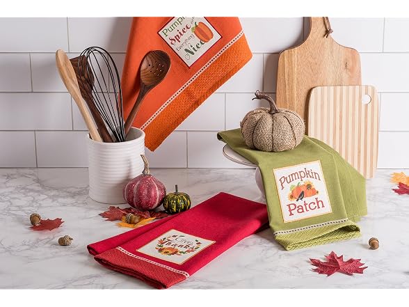 DII Thanksgiving Fall Kitchen Towels