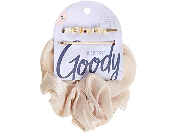 Goody XL Scrunchie and Bobby Slides Bundle