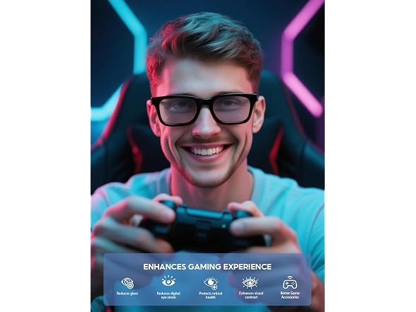 VMJFBJ Blue Light Blocking Glasses Black