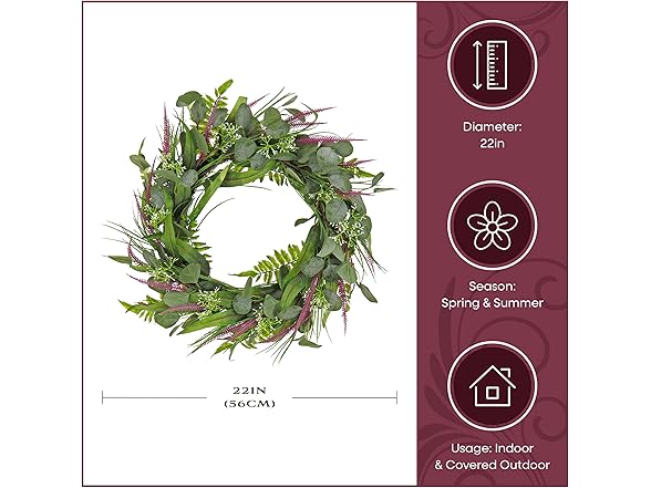 National Tree Company 22" Artificial Floral Wreath