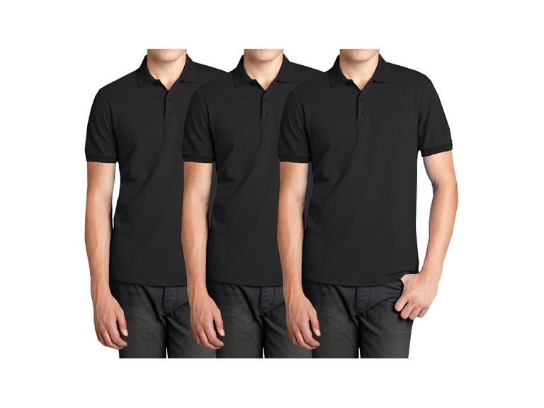 Men's 3-Pack Short Sleeve Pique Polo 
