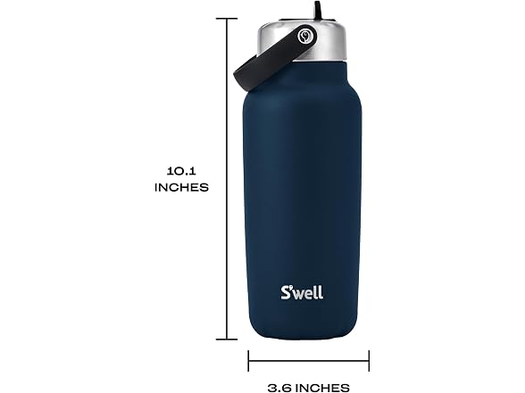 S'well Recycled Stainless Steel Explorer with Flip Straw Lid, 32oz