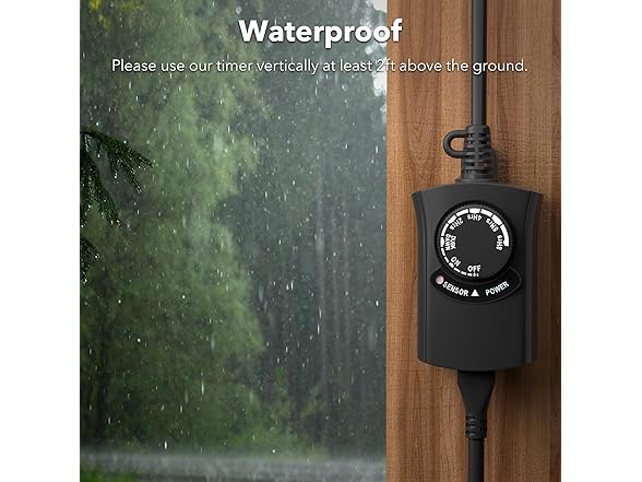 HBN Outdoor Light Timer 2 Pack