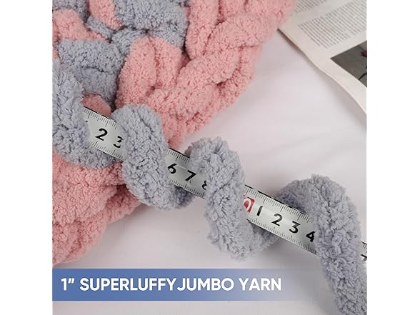 MINUPWELL 8 Packs Jumbo Chunky Chenille Yarn