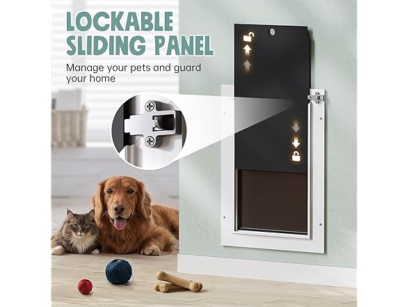 PETCOMING 3-Flap Pet Door