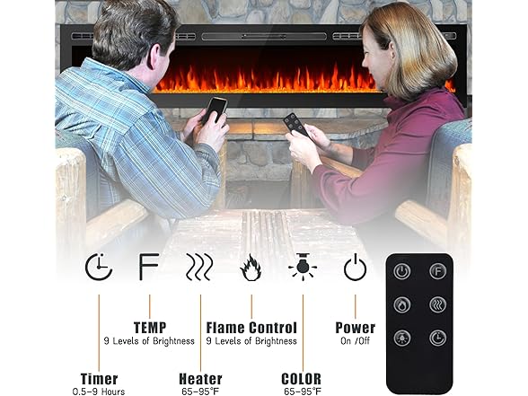 CharaVector Electric Fireplace Inserts