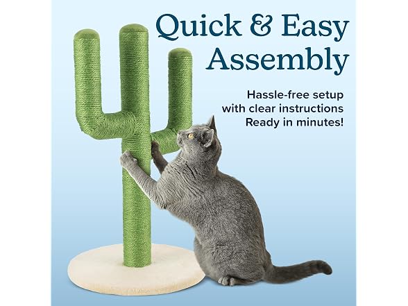 24” Tall Cat Scratching Post - Vertical Cactus