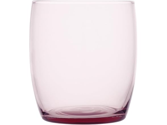 Fortessa Gala Glass, 15 Oz. Short Beverage (Set of 4), Pink