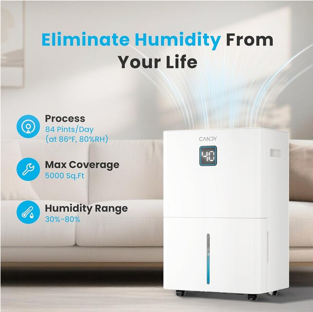 Candy CAS-CF40-W-US CANDY 84 Pints Dehumidifier - Gallery 8