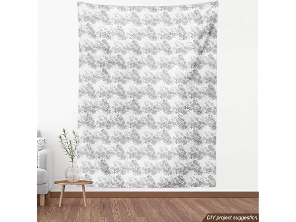 Ambesonne Grey Fabric by The Yard,