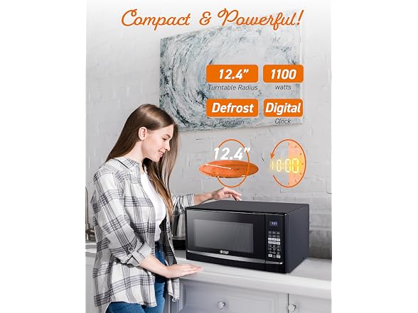 COMMERCIAL CHEF 1.4 Cubic Foot Microwave