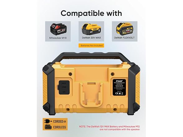 Inwa Jobsite Bluetooth Speakers