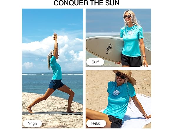Kanu Surf Women's S/S Aqua Rashguard (M)