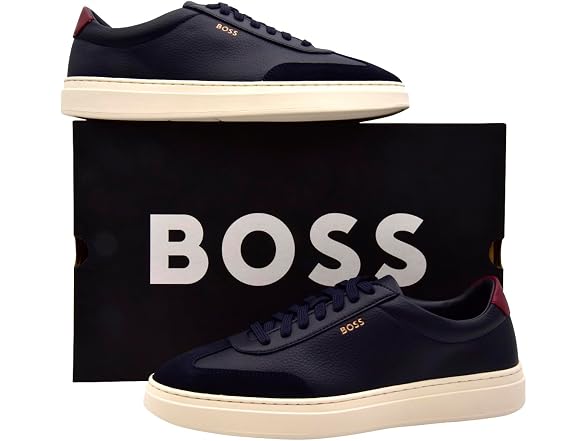 BOSS Kieran Cupsole Sneaker Navy 10