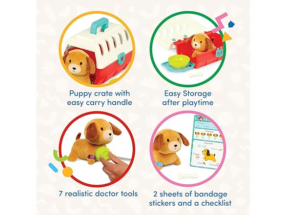 Battat Mini Vet Playset 11pc