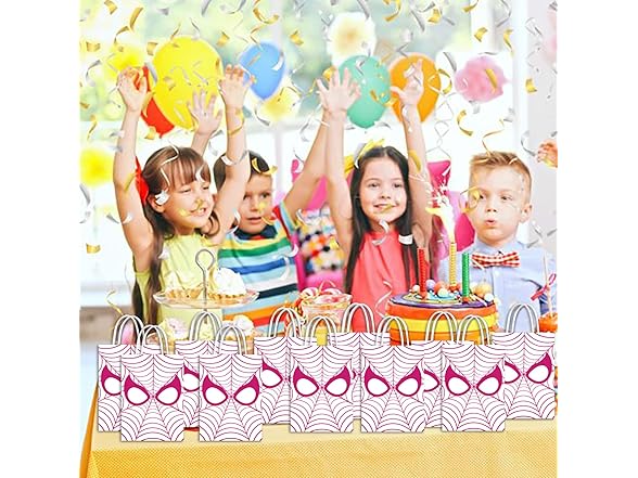 16 Pcs Spider Party Bags