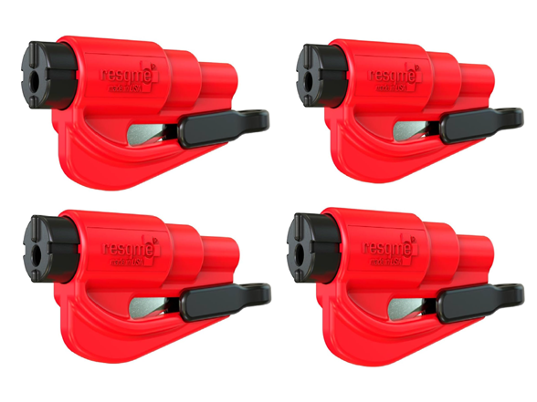 (4-Pack) resqme Keychain Car Escape Tool