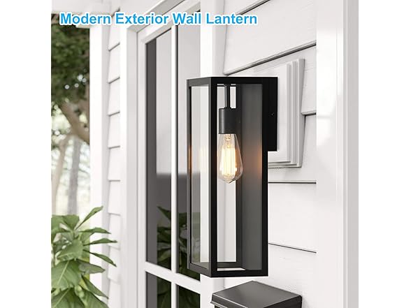 VerRon 2-Pack Outdoor Wall Lanterns