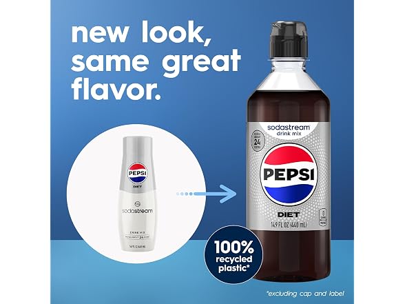 4PK SodaStream Diet Pepsi Drink Mix