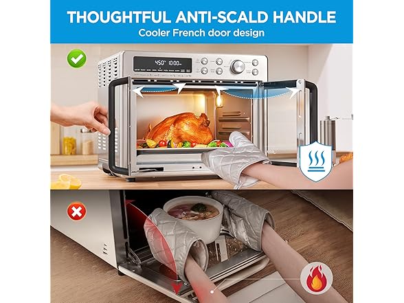 Midea MET26C3AST French Door Air Fryer Oven Stainless