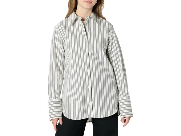 Ivory Black Stripe