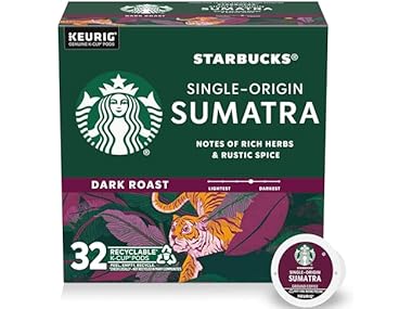 $12.99, Was $22.17, 41% Off! Starbucks Sumatra K-Cups, 32ct dealfomo