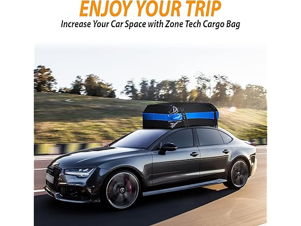 Zone Tech OR0036 Car Roof Cargo Bag 21 Cubic Ft
