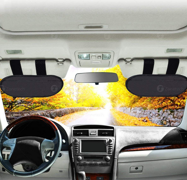 Zone Tech SS0018 Car Sun Visor Extender 2 Pack - Gallery 8