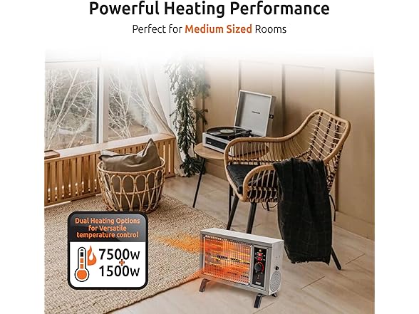 EZ-HEAT Portable Electric Radiant Space Heater