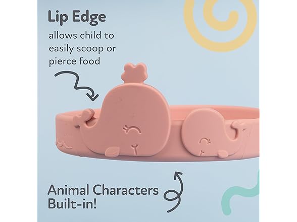 Nuby Animal Friend Silicone Round Plate - Toddler Plate