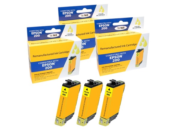Compatible Epson 200 Ink Cartridge Combo Pack (3 Yellow)