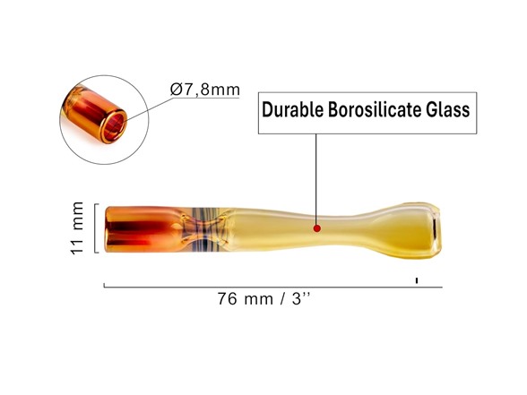Glass Cigarette Holders Set of 2
