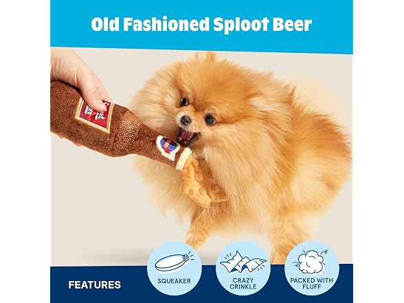 Barkbox Old Fashioned Sploot Beer Dog Toy – Plush