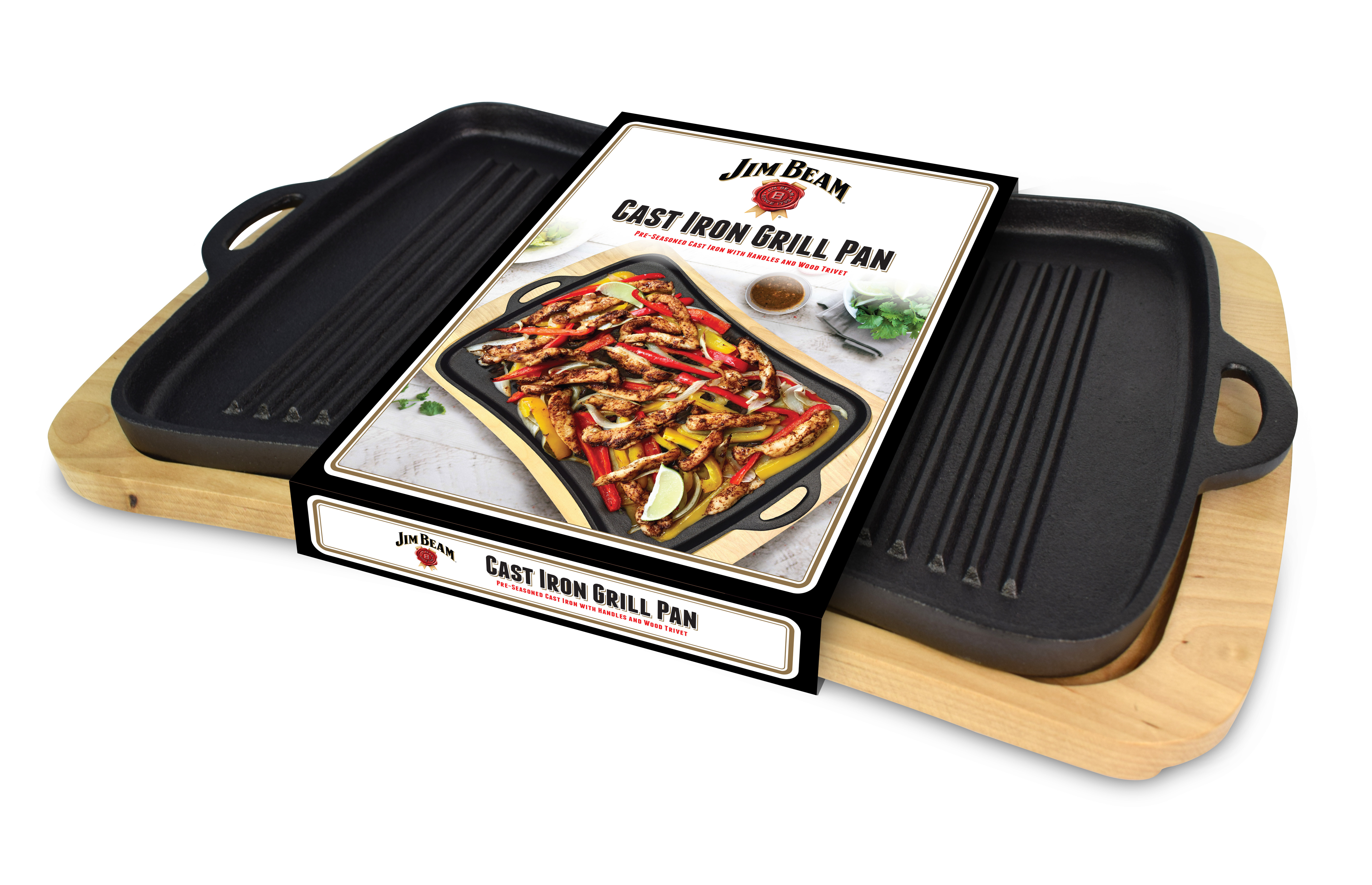 Jim Beam Cast Iron Grill Pan - Gallery 19