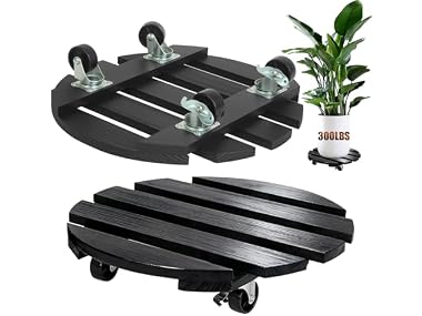 $17.99, Was $40.48, 55% Off! IBGUC 2 Pack Plant Caddy with Wheels dealfomo