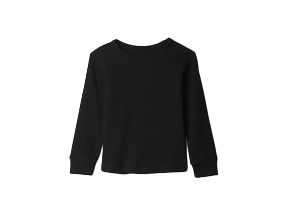 GAP Boys Long Sleeve Thermal Crewneck Bellwether