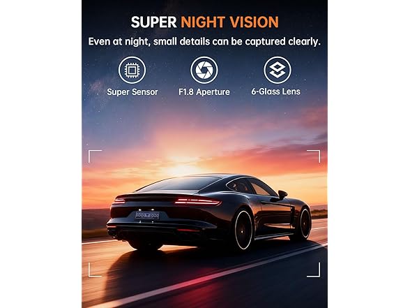 E-YEEGER 2.5K HDR Dual Dash Cam