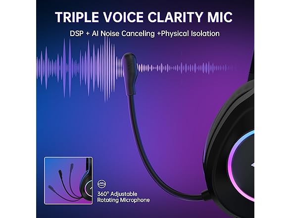 AOC Wireless Gaming Headset | Bluetooth 5.4 & 2.4GHz