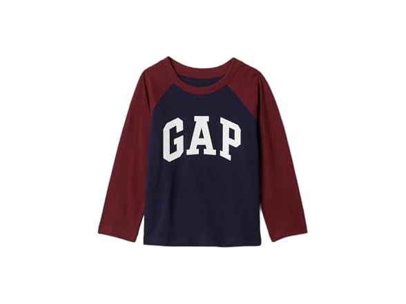 GAP Boys Long Sleeve Logo Raglan Tee Uniform