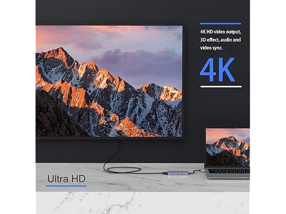 HOPDAY USB-C Hub Dual HDMI Adapter