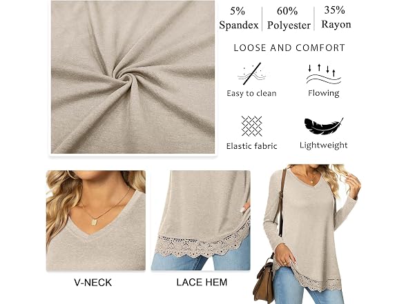 Netsmile Women (XL) Tunic Tops Fall Long Leggings