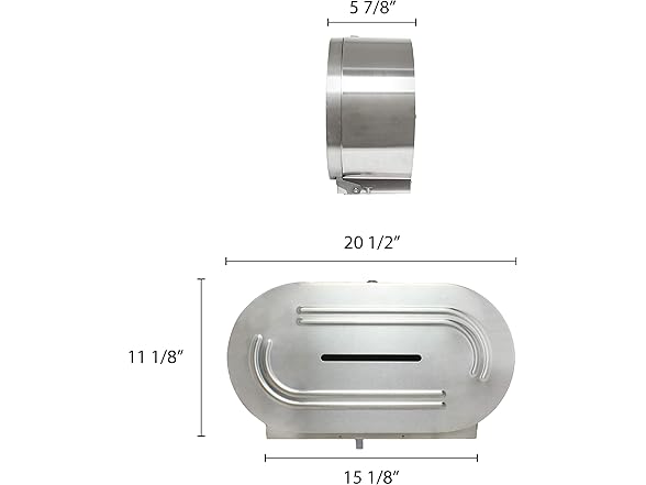 Twin Jumbo-Roll Toilet Dispenser