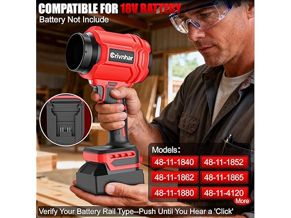 Crivnhar Leaf Blower Milwaukee 18V