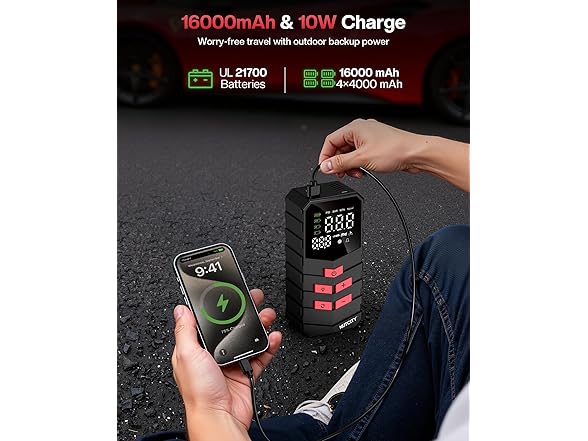 NUTCITY Portable Air Compressor for Car Tires