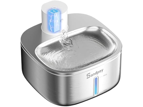 Sandpoy Cat Water Fountain Stainless 