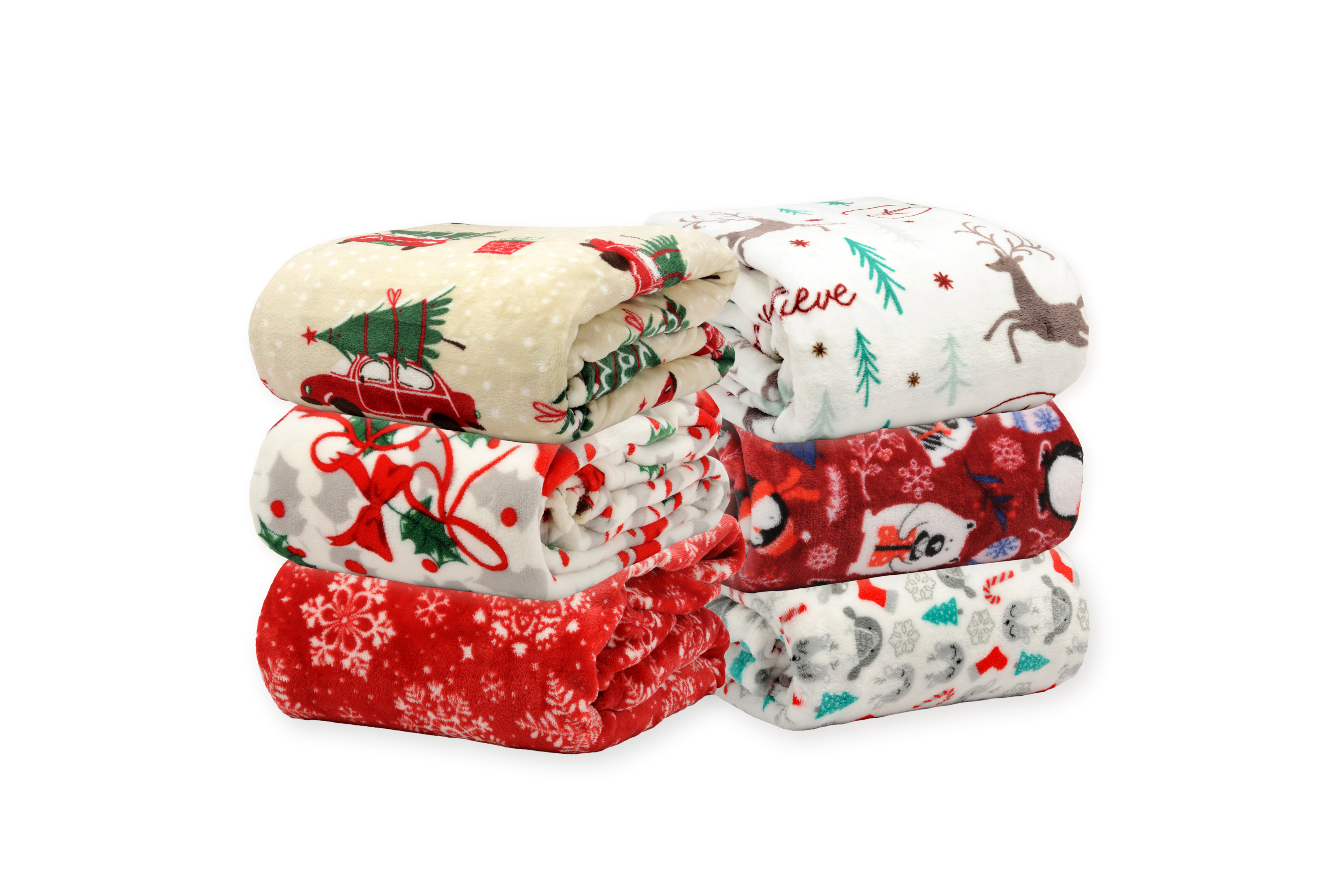 Holiday Plush Flannel Throw Blanket - Gallery 16