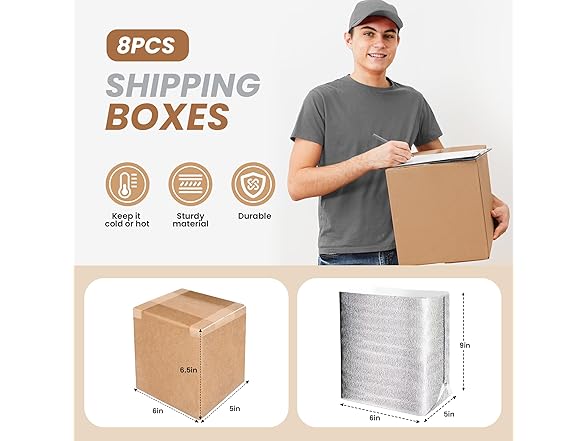 Simple Deluxe Insulated Shipping Boxes with Liner